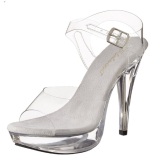 Transparente 13 cm COCKTAIL-508 Acrilico Plataforma Sandalias Tacn Mujer