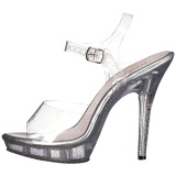 Transparente 13 cm LIP-108MG Zapatos de tacn altos mujer