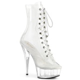 Transparente 15 cm DELIGHT-1021C botines de striptease