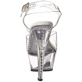 Transparente 15 cm Pleaser KISS-208LS Tacn Alto Plataforma