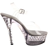 Transparente 15 cm STARDUST-608 Zapatos de tacn altos mujer