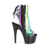 Transparente 18 cm ADORE-1018C-RB botines de pole dance