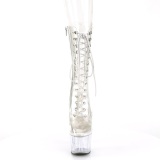 Transparente 18 cm ADORE-1050C plataforma botas de tacn alto