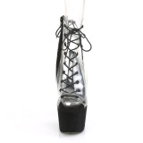 Transparente 18 cm ADORE-700-30FS botines de pole dance