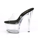 Transparente 18 cm PLEASER SKY-301-2 Plataforma Mules Calzado