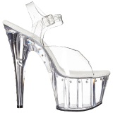 Transparente 18 cm Pleaser ADORE-708LS Tacn Alto Plataforma