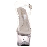 Transparente 18 cm TIPJAR-708-2 sandalias stripper con plataforma