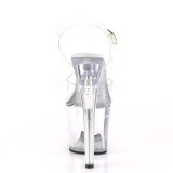 Transparente 18 cm TIPJAR-708RAD sandalias stripper con plataforma