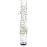 Transparente 20 cm FLAMINGO-1020C botas plataforma exotic pole dance