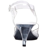 Transparente 8 cm BELLE-308 Tacn Alto para Hombres