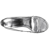 Transparente Cristal 10,5 cm CLEARLY-420 Zapato Saln para Fiesta con Tacn