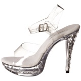 Transparente Strass 13 cm COCKTAIL-508SDT Acrilico Zapatos Tacn Alto