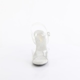 Transparentes 11,5 cm CUPID-408 perspex sandalias tacn alto