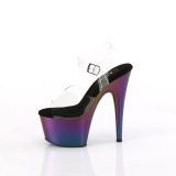 Transparentes 18 cm ADORE-708HT Purpura plataforma sandalias tacn alto