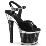 Transparentes sandalias pleaser con plataforma 18 cm SPECTATOR-709