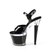 Transparentes sandalias pleaser con plataforma 18 cm SPECTATOR-709