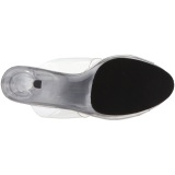 Traslucido 12 cm FLAIR-402 pantuflas tacn alto mujer tacn bajo