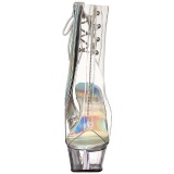 Traslucido 15 cm KISS-1018C botines con suela plataforma mujer