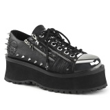 Vegan 7 cm GRAVEDIGGER-04 Zapatos de Goticas Hombres Plataforma