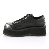 Vegan 7 cm GRAVEDIGGER-04 Zapatos de Goticas Hombres Plataforma