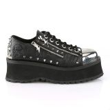 Vegan 7 cm GRAVEDIGGER-04 Zapatos de Goticas Hombres Plataforma