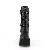 Vegano 11,5 cm KERA-110 botines demoniacult con plataforma