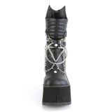 Vegano 11,5 cm KERA-130 demoniacult botines alternativo plataforma negro