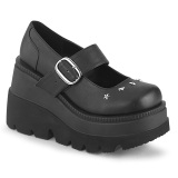 Vegano 11,5 cm SHAKER-23 demoniacult zapatos alternativo plataforma negro