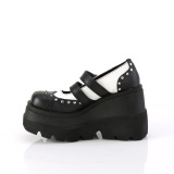 Vegano 11,5 cm SHAKER-27 demoniacult zapatos alternativo plataforma negro