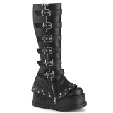 Vegano 12 cm STOMP-223 botas cyberpunk plataforma de cuas con hebilla