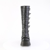 Vegano 12 cm STOMP-223 botas cyberpunk plataforma de cuas con hebilla