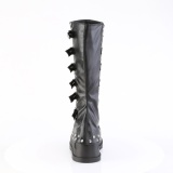 Vegano 12 cm STOMP-223 botas cyberpunk plataforma de cuas con hebilla