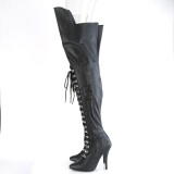 Vegano 13 cm SEDUCE-3082 botas altas tacn aguja con cordones