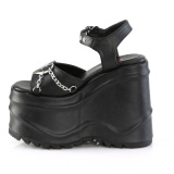 Vegano 15 cm DemoniaCult WAVE-09 lolita zapatos sandalias con cua alta plataforma