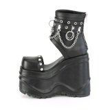 Vegano 15 cm WAVE-22 botines de tobillo con cua alta y plataforma