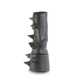 Vegano 18 cm SLAY-77 demoniacult botines alternativo plataforma negro