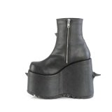 Vegano 18 cm SLAY-77 demoniacult botines alternativo plataforma negro