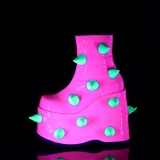 Vegano 18 cm SLAY-77 demoniacult botines alternativo plataforma neon