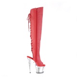 Vegano 18 cm SPECTATOR-3019 Rojo botas altas tacn