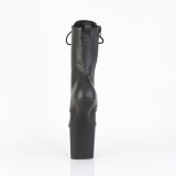 Vegano 20 cm CRAZE-1040 Heelless plataforma botines pony negro