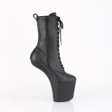 Vegano 20 cm CRAZE-1040 Heelless plataforma botines pony negro