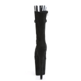 Vegano 20 cm FLAMINGO-1051FS botas de plataforma y punta abierta negro