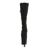 Vegano 20 cm FLAMINGO-2051FS botas de plataforma y punta abierta negro