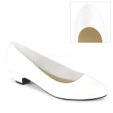 Vegano 3 cm GWEN-01 zapatos de saln para hombres y drag queens blanco