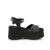 Vegano 6,5 cm DemoniaCult FUNN-10 zapatos plataforma lolita emo