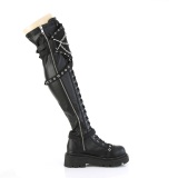 Vegano 6,5 cm RENEGADE-320 botas altas botas de combate con hebilla