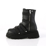 Vegano 6,5 cm RENEGADE-50 demoniacult botines alternativo plataforma negro