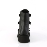 Vegano 6,5 cm RENEGADE-50 demoniacult botines alternativo plataforma negro