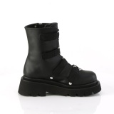 Vegano 6,5 cm RENEGADE-50 demoniacult botines alternativo plataforma negro