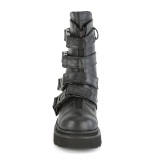 Vegano 6,5 cm RENEGADE-55 demoniacult botines alternativo plataforma negro